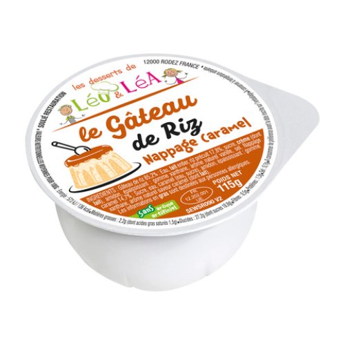 GÂTEAU DE RIZ NAPPAGE CARAMEL - 115g