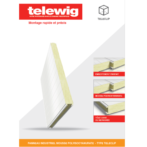 TELECLIP - Panneau industriel mousse de polyisocianurate