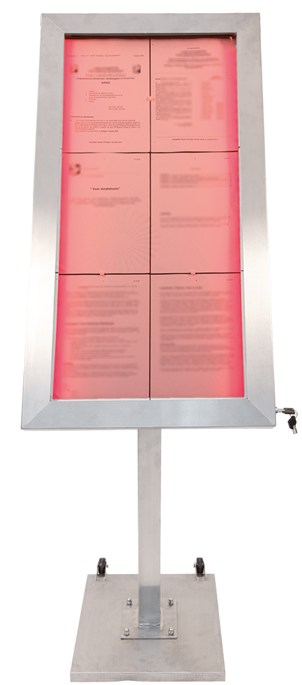 Porte-menu en Acier Inoxydable Securit® 6A4