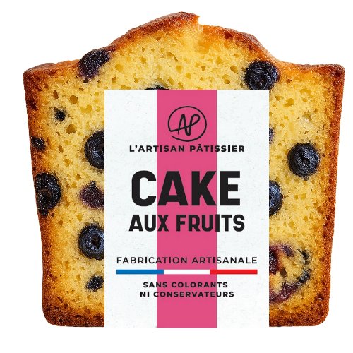 Tranche de cake aux fruits