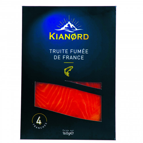 TRUITE FUME 4 TRANCHES 160G