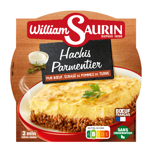 HACHIS PARMENTIER PUR BOEUF, ÉCRASÉ DE POMMES DE TERRE - 300g