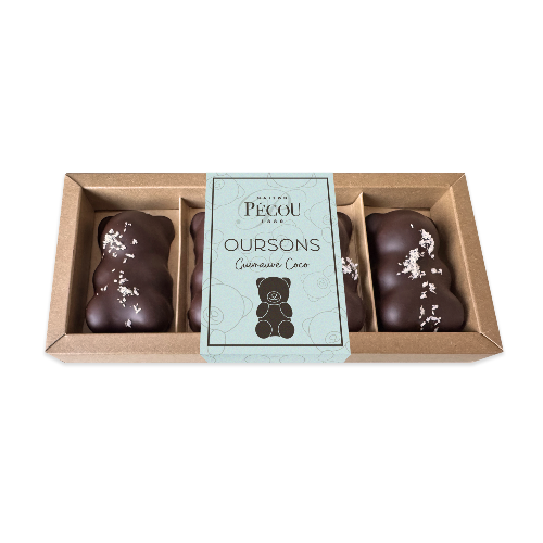 Oursons guimauve noix de coco chocolat noir