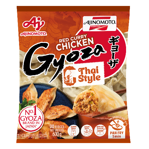 Thai-Style Gyoza: Poulet et curry rouge