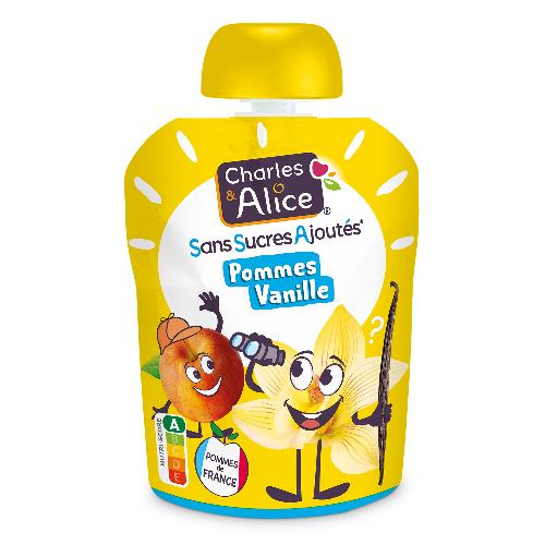 Gourde Pommes Vanille Sans Sucres Ajoutés