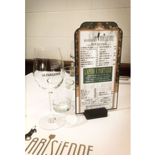 POP-MENU de table imprimé ou ardoise