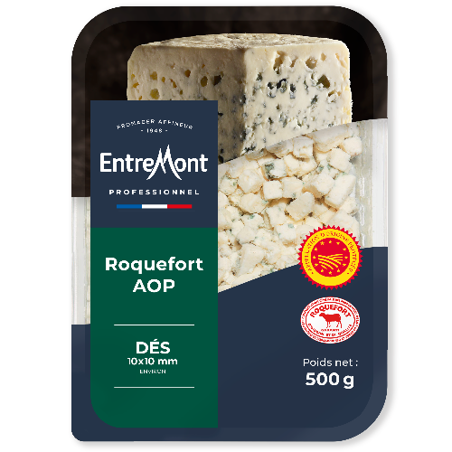 Dés Roquefort AOP – Entremont Professionnel – 500G X 8