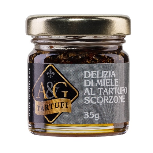 Delizia di miele al tartufo scorzone / Délice de miel à la truﬀe d’été