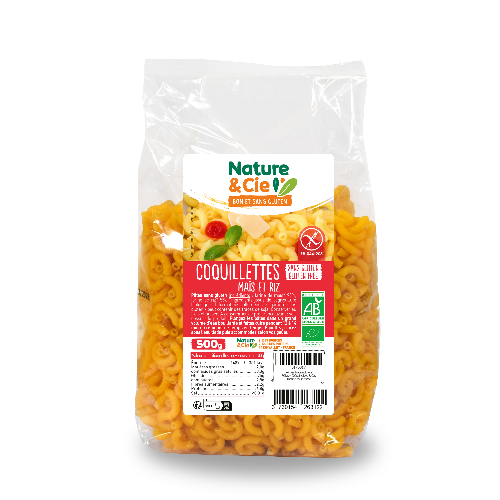 Coquillettes Maïs Et Riz bio sans gluten