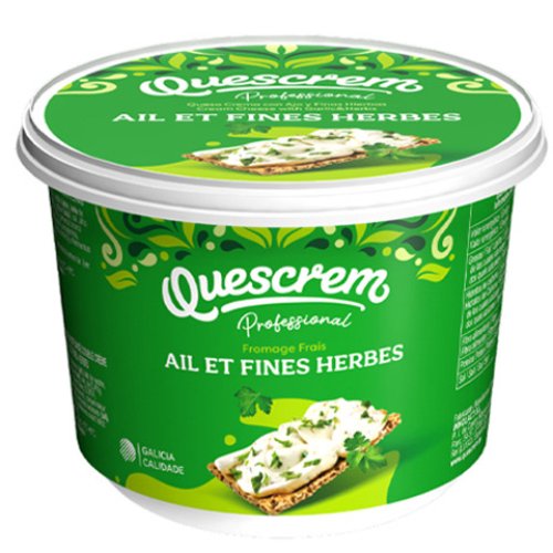 Quescrem Fromage à la crème à l’ail et aux fines herbes