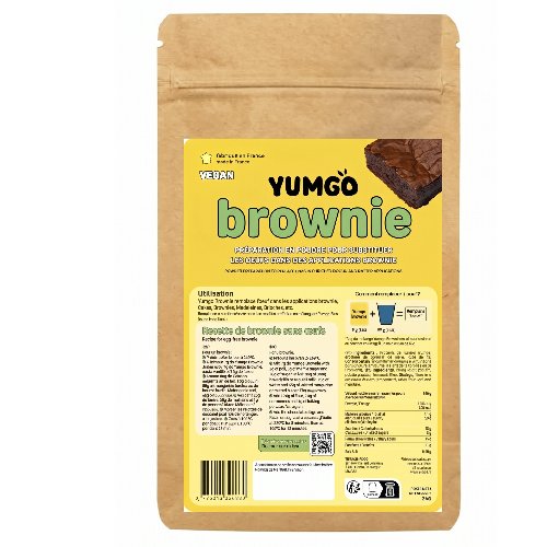 Yumgo Brownie - remplace les oeufs dans les pâtes chocolatées