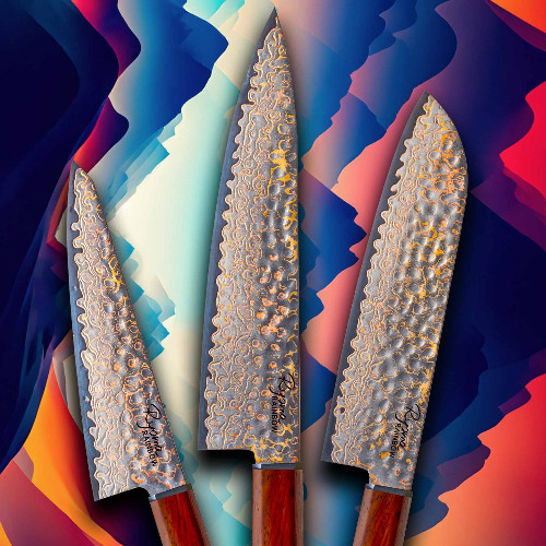 Couteaux damas de couleur Ryoma Rainbow