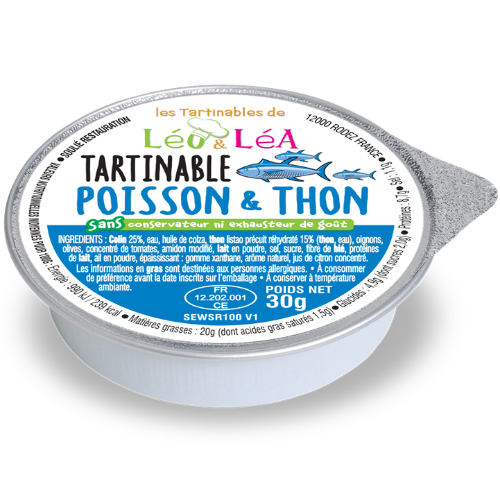 TARTINABLE DE POISSON & THON - 30g