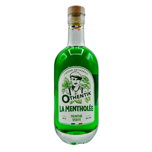 Liqueur de menthe verte "La Mentholée" 18° Othentik