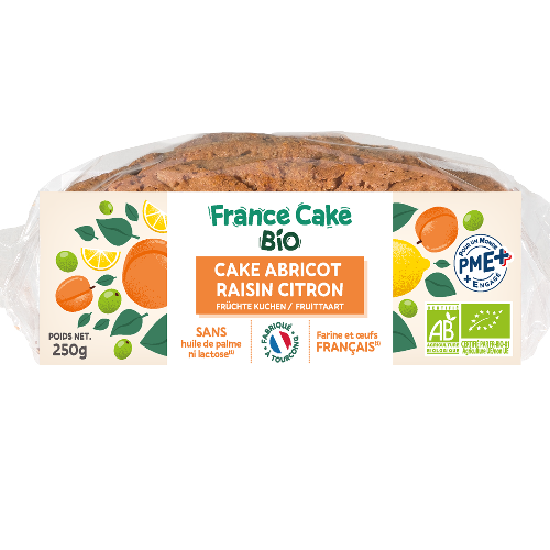 Cake abricot raisin citron Bio