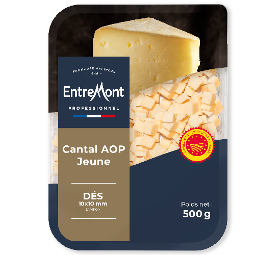 Dés Cantal AOP Jeune – Entremont Professionnel – 500g