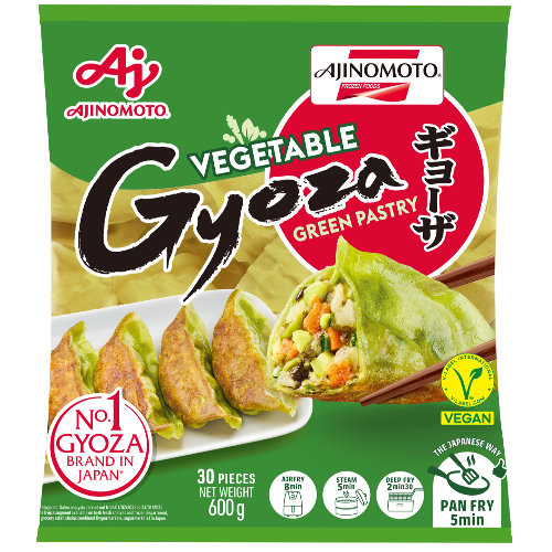 Gyoza aux Légumes, pâte verte 