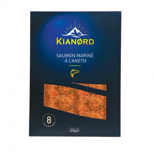 SAUMON FUME ANETH 8 TRANCHES