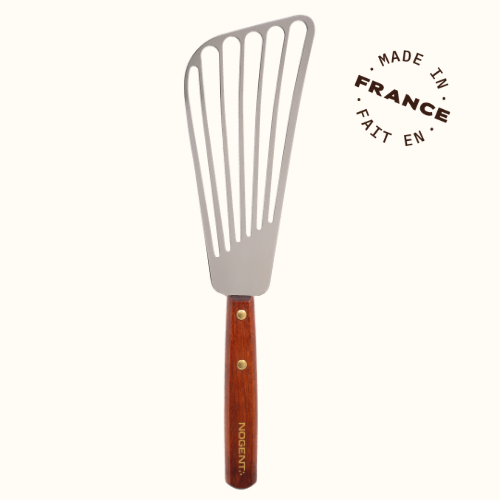 Spatule de cuisine ajourée - manche bois ou polypropylène