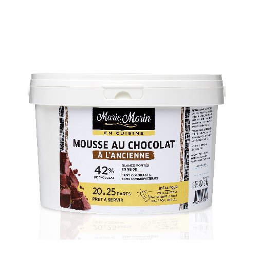 Mousse au chocolat à l'ancienne en seau 2kg