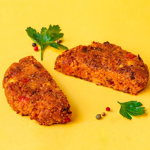 Galettes d'haricots rouges poivrons piment doux