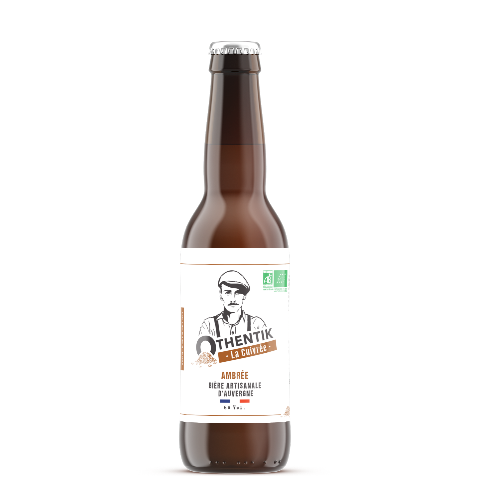 Bière ambrée bio La Cuivrée Othentik 6°