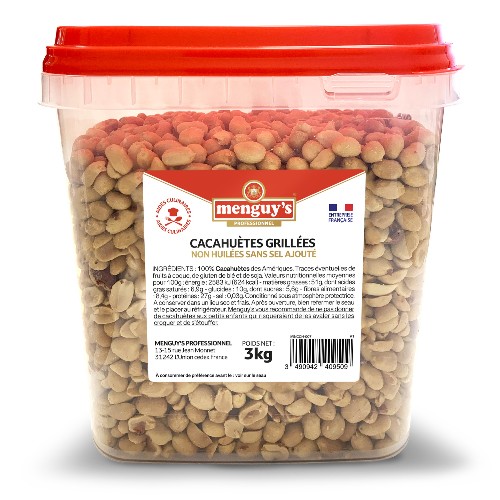 Cacahuètes non huilées non salées Menguy's Professionnel