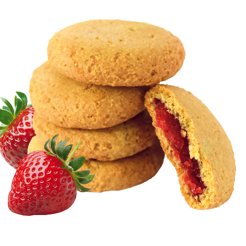 Biscuits Fourrés à la Fraise bio sans gluten 