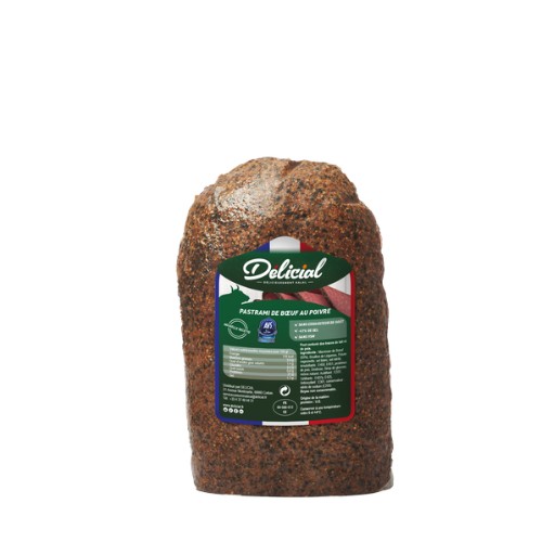 Pastrami de bœuf poivré halal
