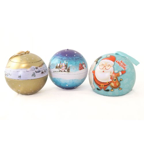 Boite en forme de boule à sapin