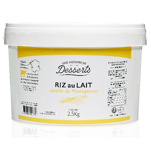 Riz au lait vanille de Madagascar 2,5 kg
