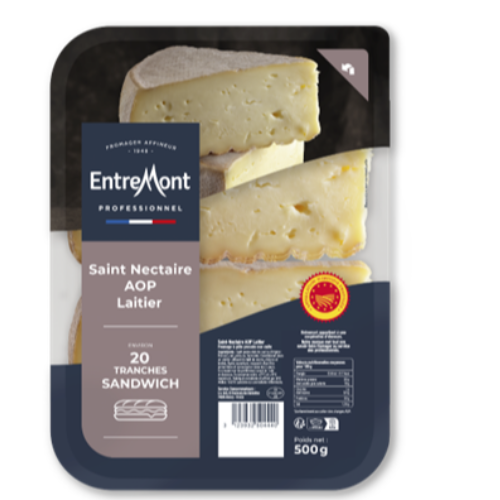 Tranches Saint-Nectaire AOP – Entremont Professionnel – 500g