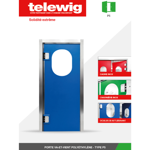 Porte va-et-vient en polyéthylène Type P5