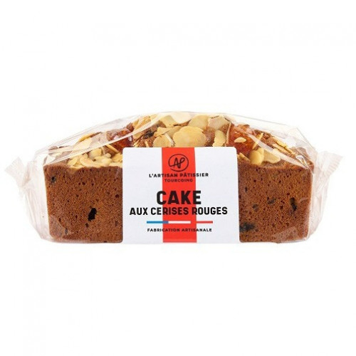 Cake aux cerises rouges