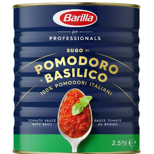 Sauce tomates et basilic 2,5 KG