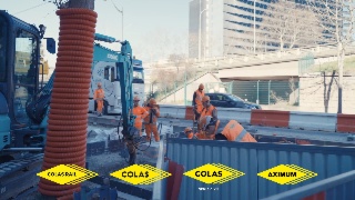 Le chantier du T2 - Un bel exemple de Synergie du Groupe Colas