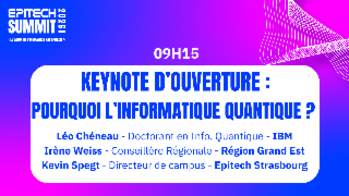 Keynote d'ouverture : Pourquoi l'Informatique Quantique ?