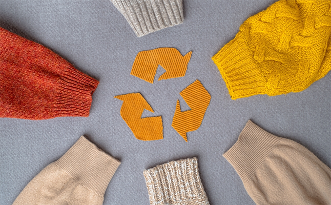 Recycling of garments