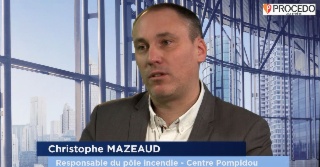 Christophe Mazeaud, responsable du pôle incendie du Centre Pompidou – Parcours