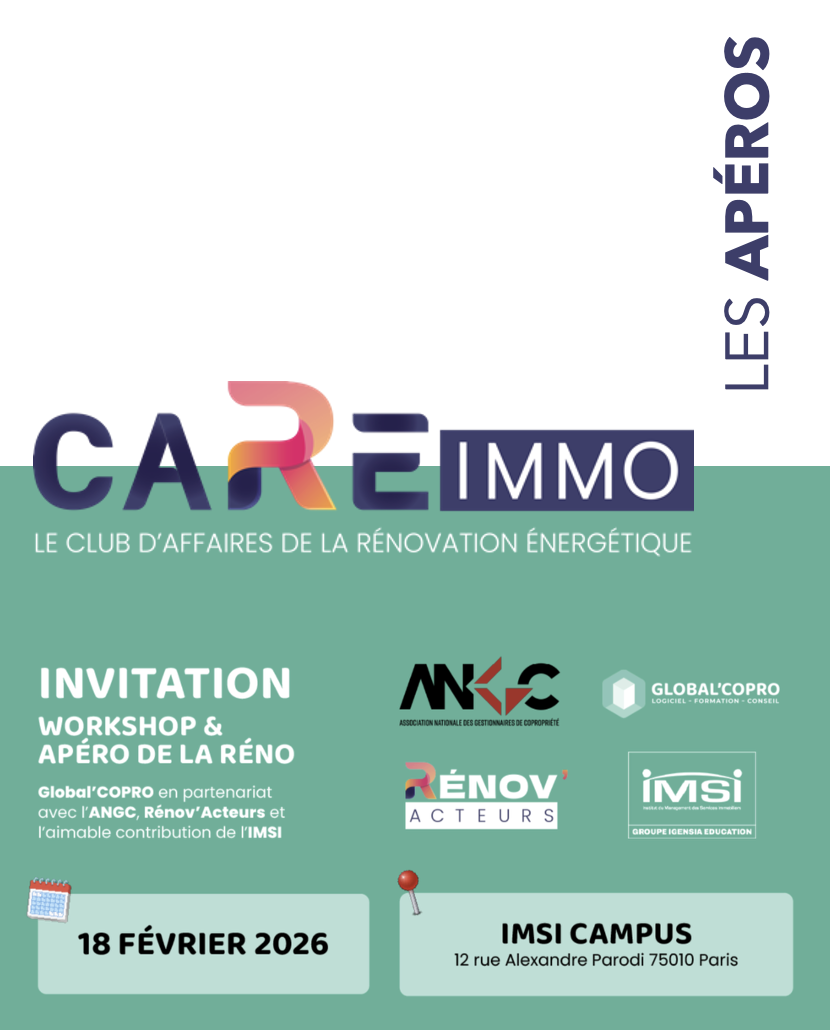 Apéro de la réno CARE immo Paris IDF et Workshop  du 18 février 2026