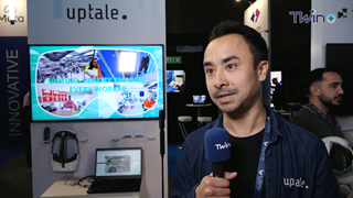 Alizé Amrani, Enterprise marketing manager- Pico avec la Sales manager - VR Expert de Pico et Sebastien Leang, Co-fondateur et CTO, Uptale