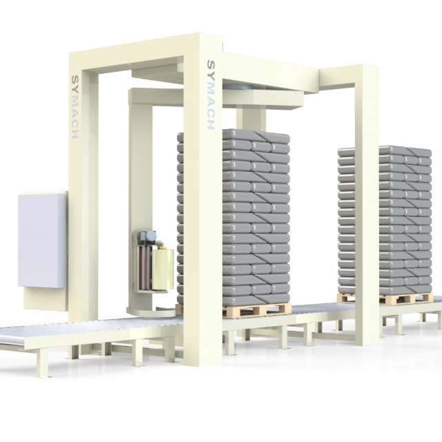 Pallet wrapping machine