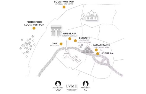 Le parcours entre sport et culture au sein des adresses emblématiques de LVMH pour les JO
