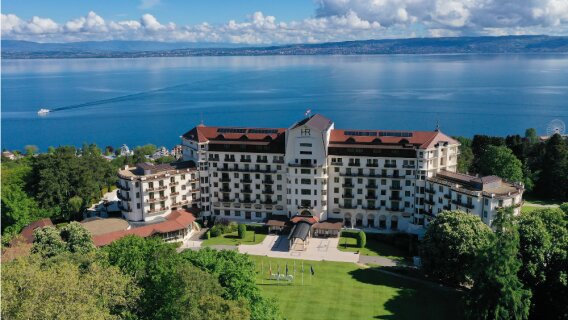 L'Hôtel Royal, à Evian, désigné site officiel du sommet du  G7 en juin 2026