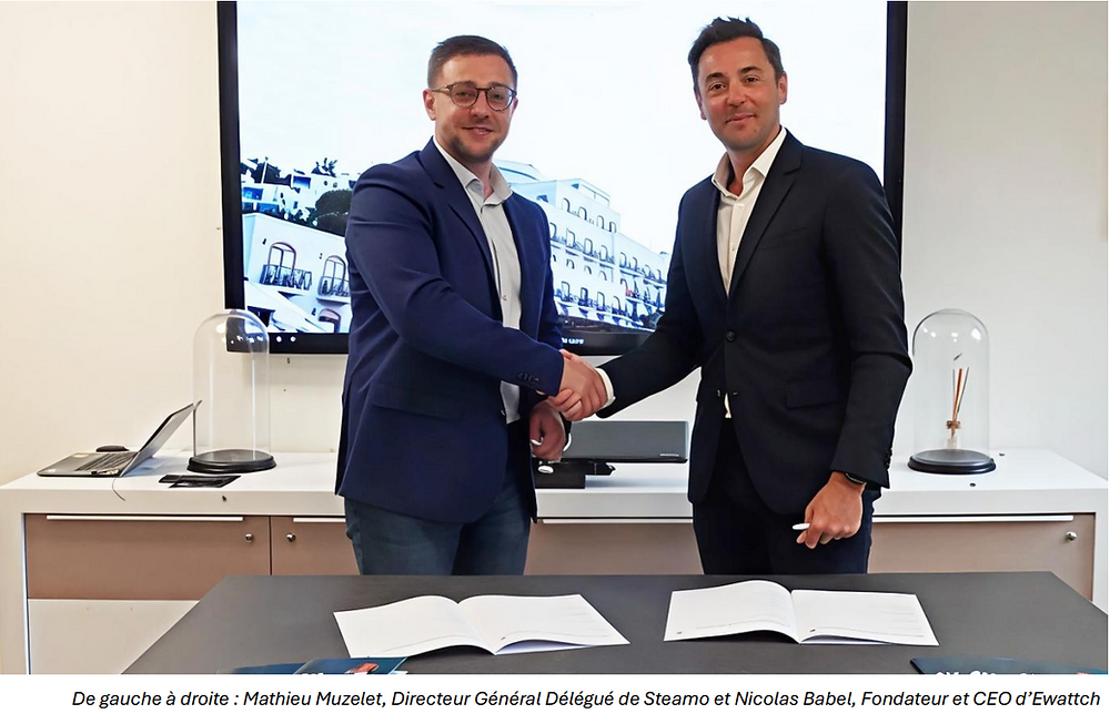 Steamo et Ewattch s’allient pour accélérer la transition énergétique des bâtiments tertiaires