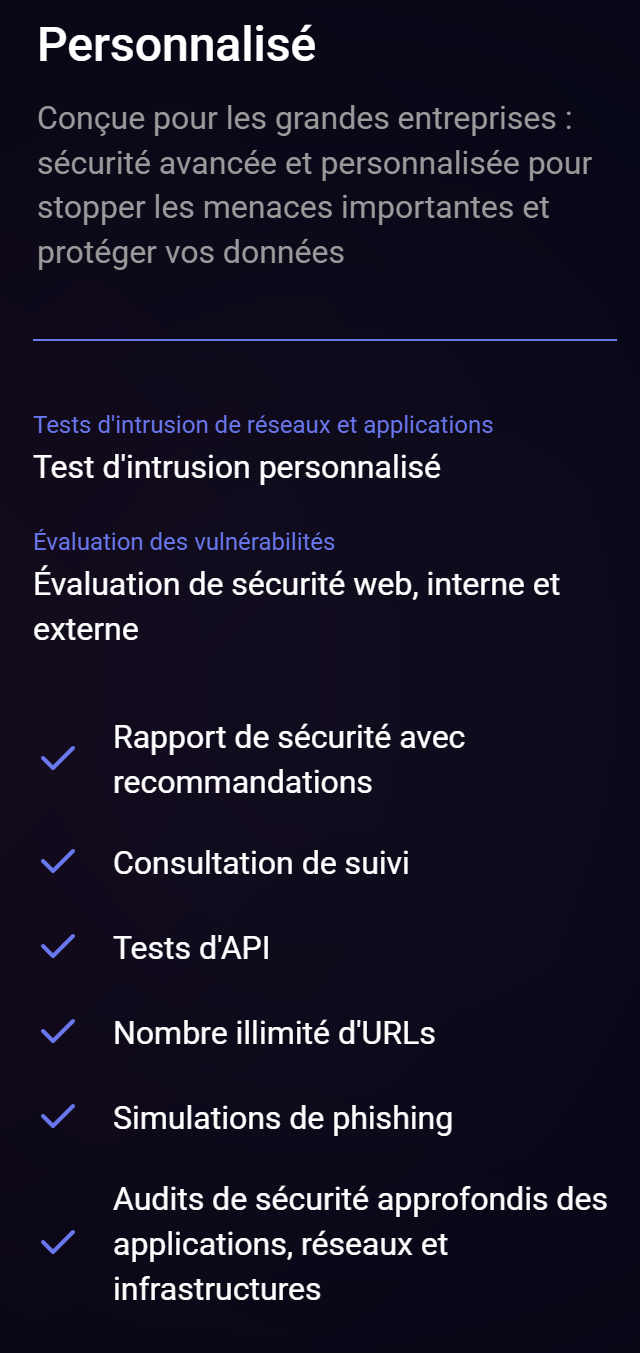 Personnalisé