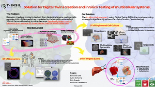 POSTER INRIA - T-INSIL : optimiser la production de tissus in-vitro 