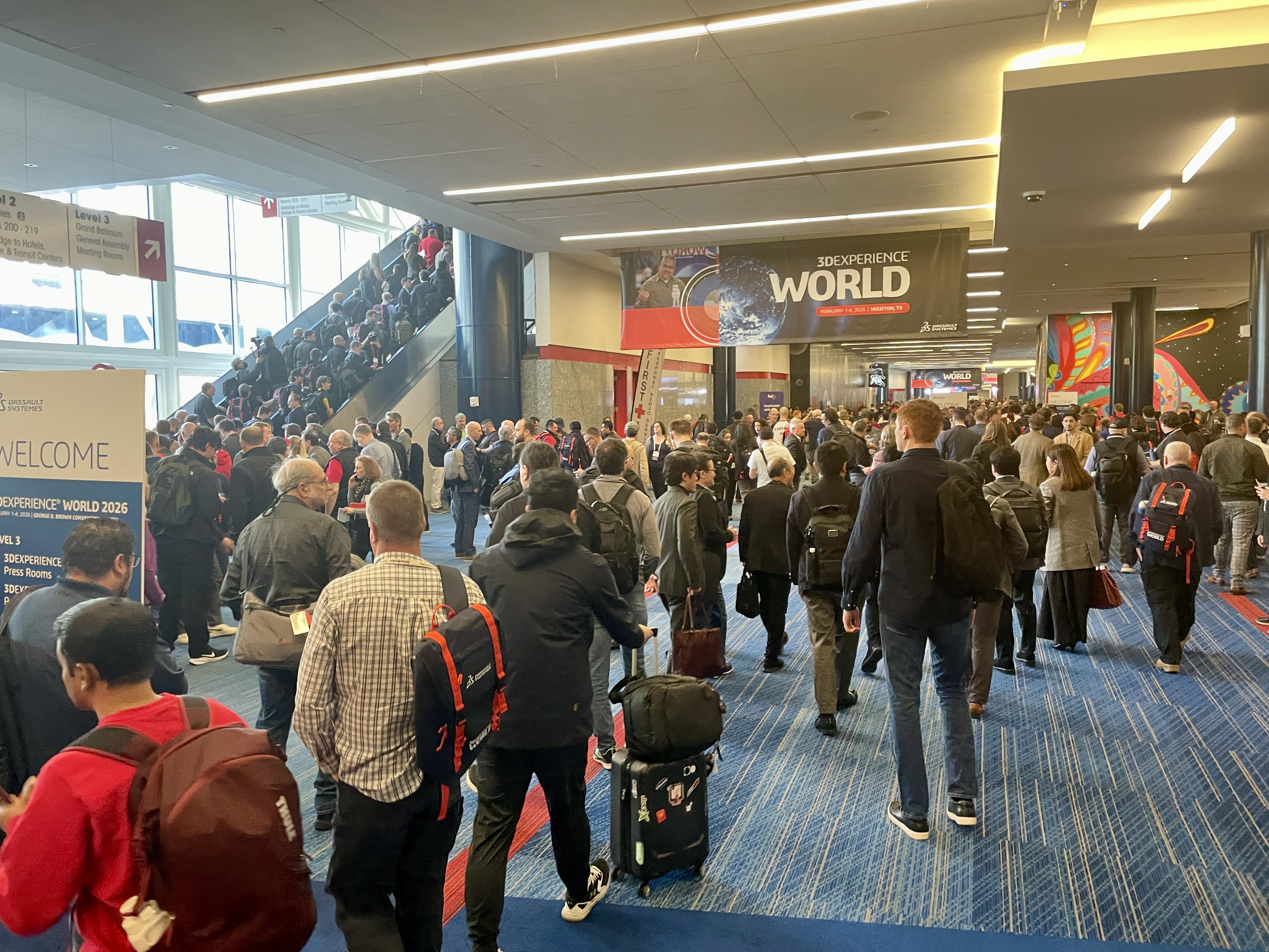 Twin+ jumeau numerique 3Dexperience World 2026 foule