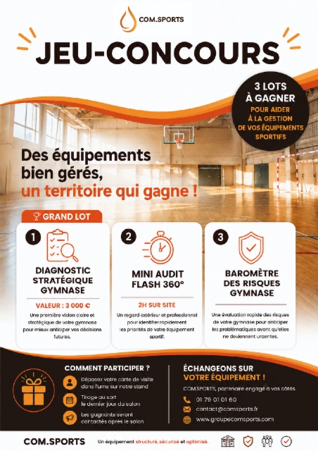 JEU-CONCOURS : 3 LOTS A GAGNER POUR VOUS AIDER DANS LA GESTION DE VOS EQUIPEMENTS SPORTIFS