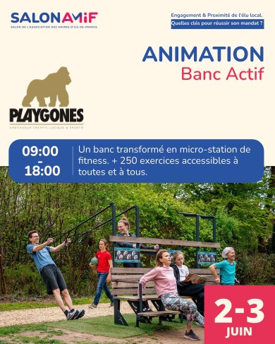 Banc et Mur actif Playgones